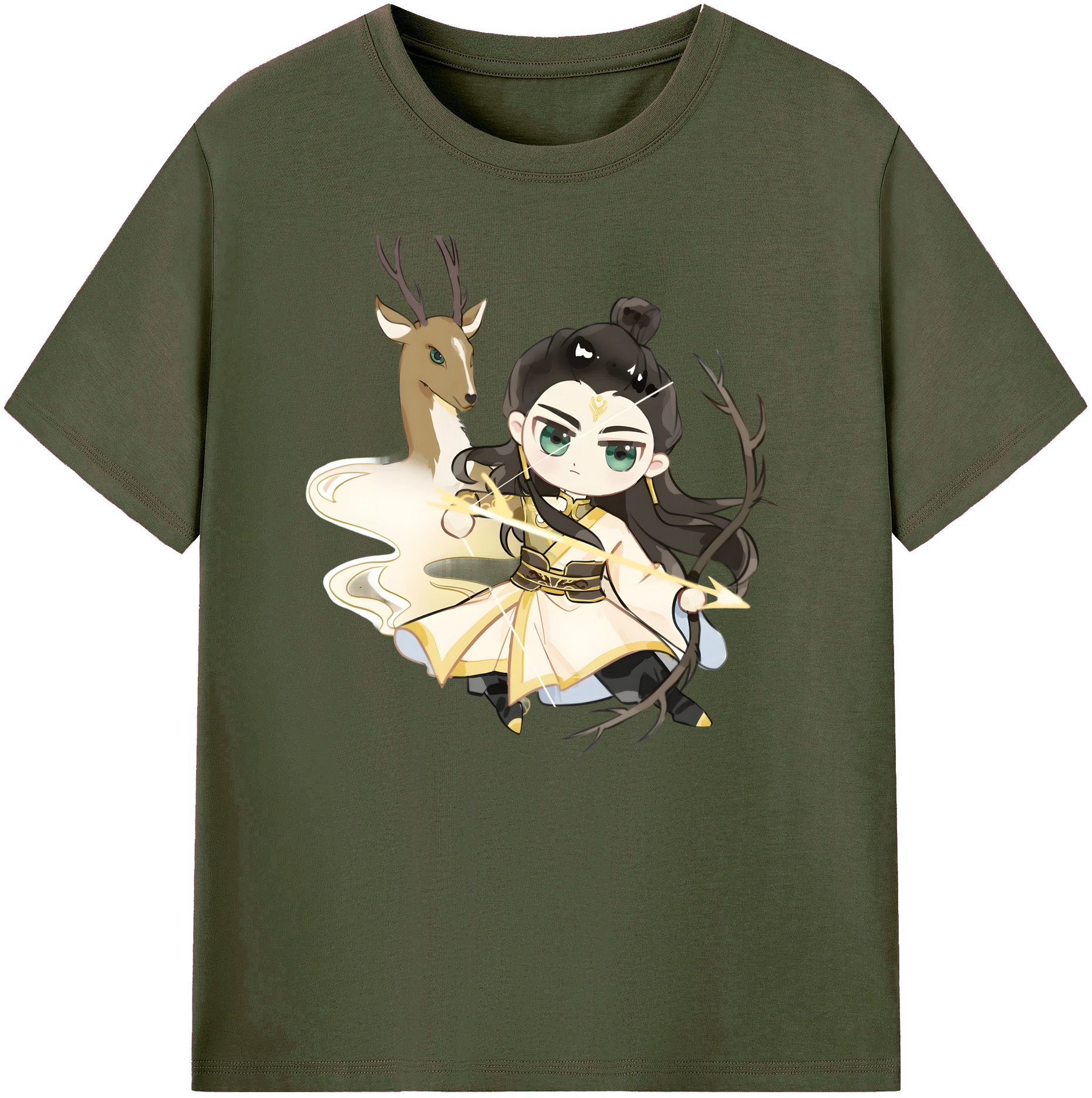 （画像用） Ne Zha 2 ナタ 魔童の大暴れ 綿100％ メンズ半袖Tシャツ｜肌触りやわらか＆通気性